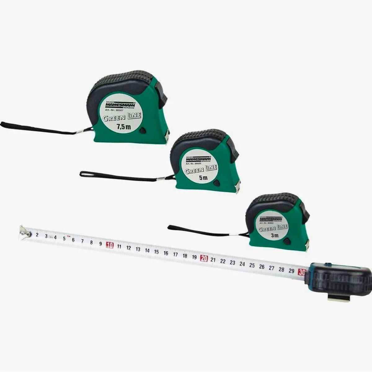 Brüder Mannesmann Maßband M80505, präzise Messungen, robust und handlich