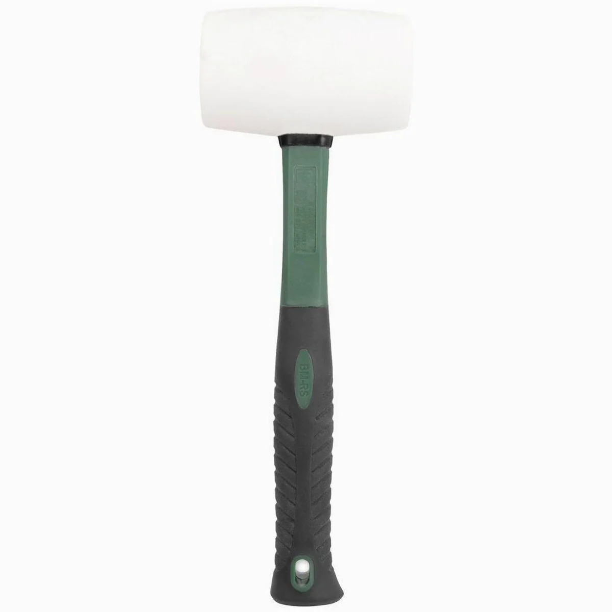 Brüder Mannesmann M76570 Gummihammer, 675 g Kopfgewicht, weißer Naturkautschuk