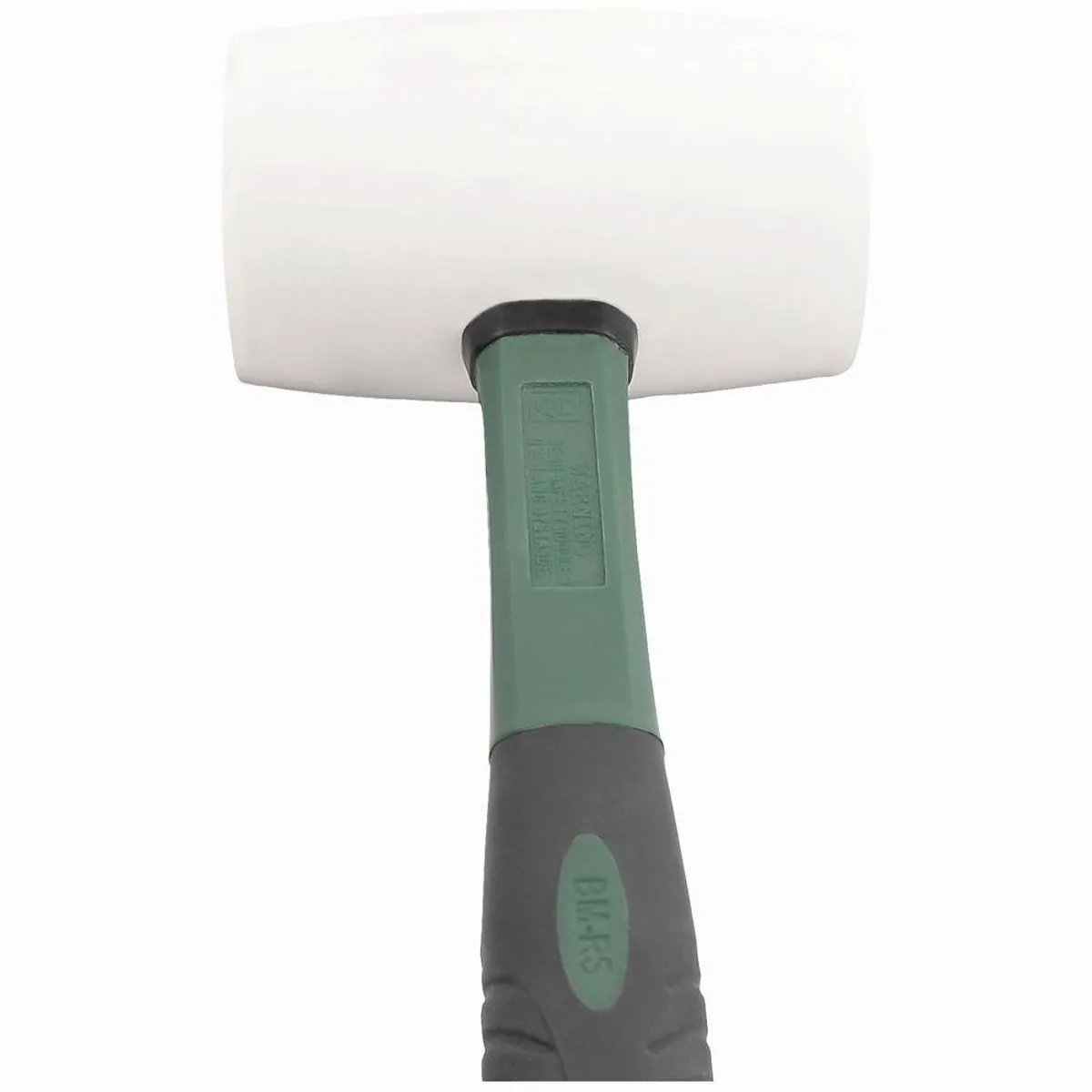 Brüder Mannesmann M76570 Gummihammer, 675 g Kopfgewicht, weißer Naturkautschuk 3
