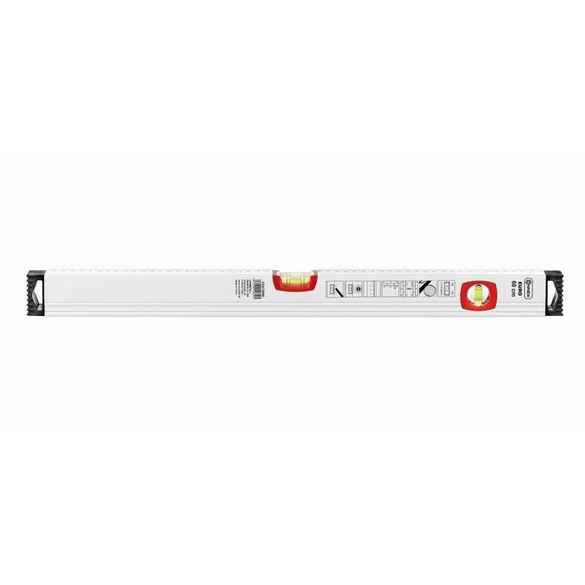 Connex Wasserwaage 60 cm, präzise Messung, stoßfest, pulverbeschichtet