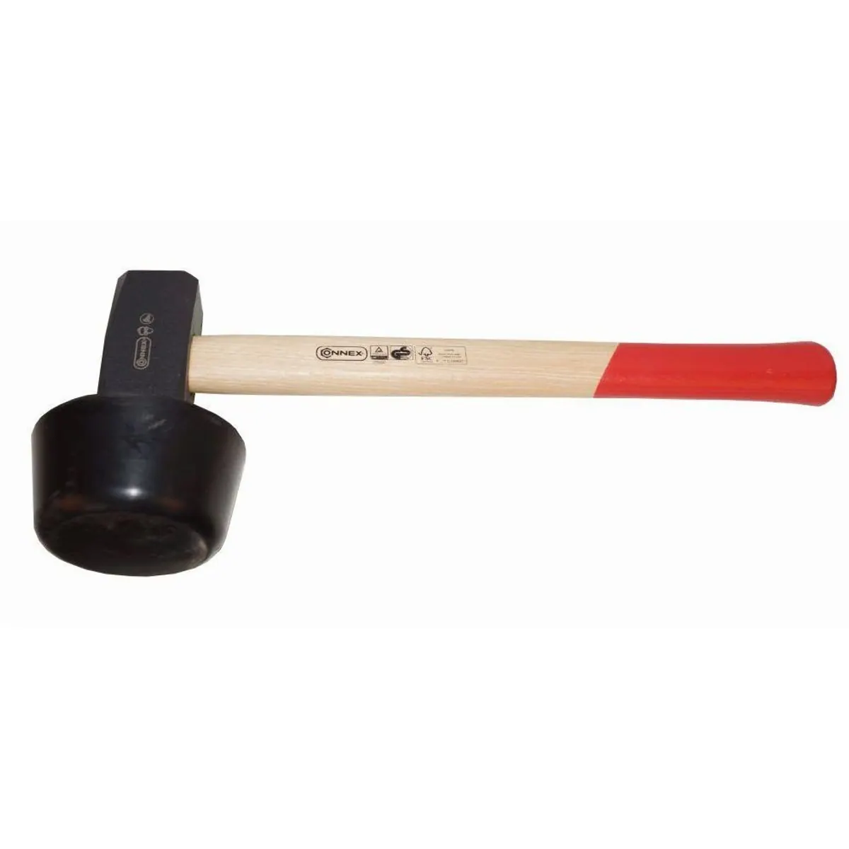 Connex Plattenverlegehammer, 2400 g Gewicht, austauschbarer Gummi-Schlagkopf