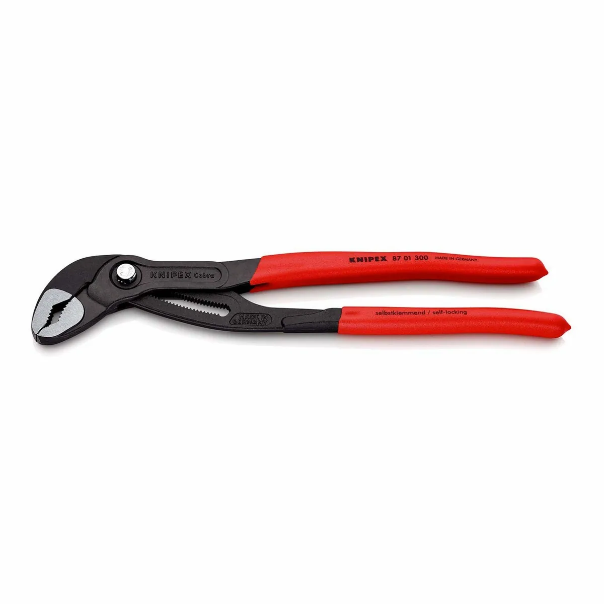 Knipex Wasserpumpenzange Cobra 87 01 300, rutschhemmend, selbstklemmend