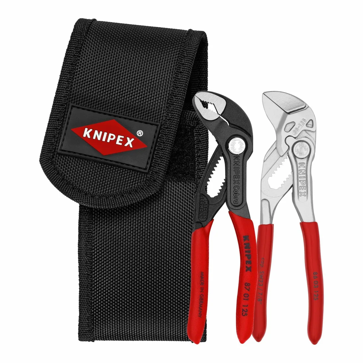 Knipex Mini-Zangenset, praktische Gürteltasche, vielseitig einsetzbar 2