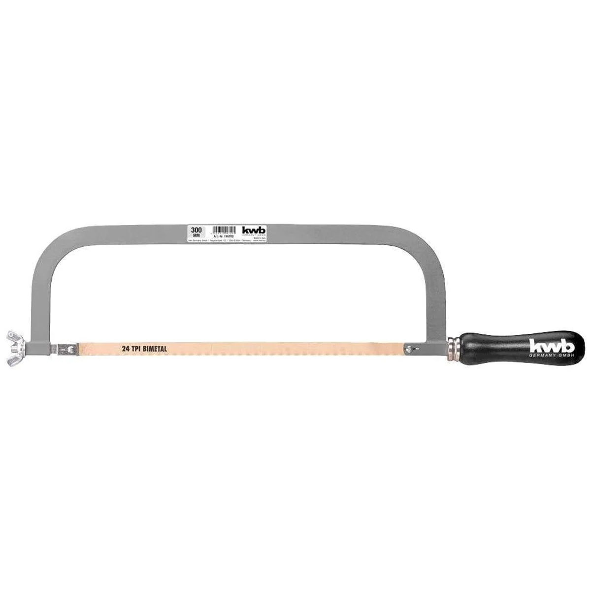 kwb Metallsäge, präzises HSS Sägeblatt, ergonomischer Buchenholzgriff 2