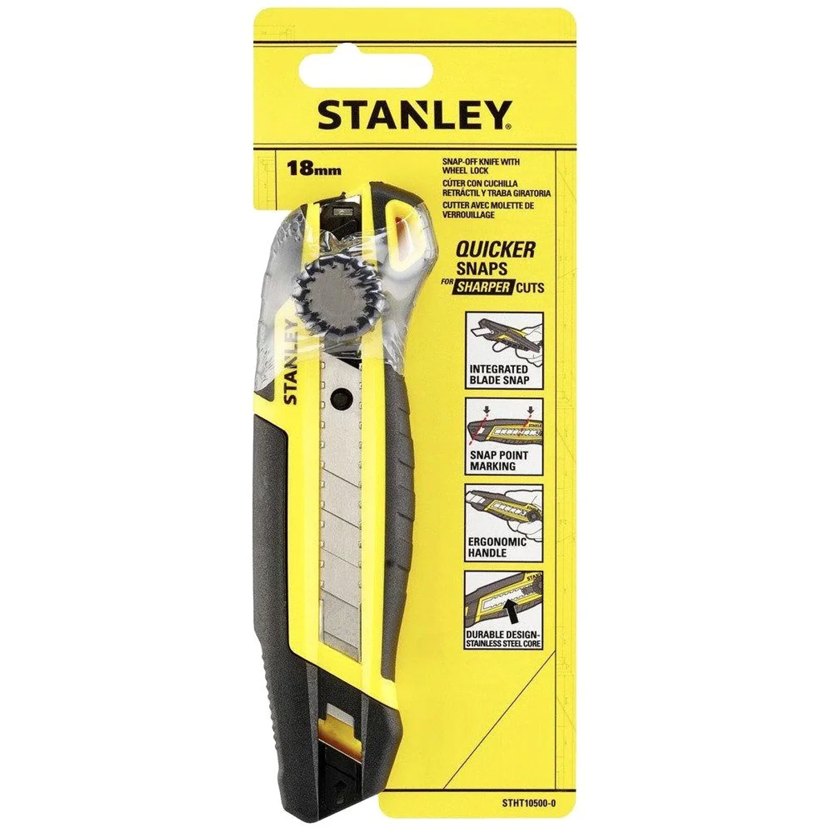 Stanley Cuttermesser STHT10500-0, 18mm Klingenbrecher, ergonomisch gestaltet 2