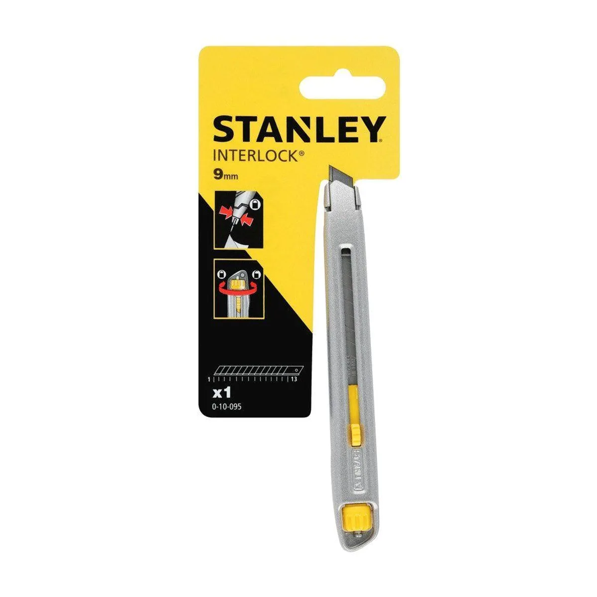 Stanley Cutter Interlock 9 mm, stabiler Metall-Korpus, einfacher Klingenwechsel 3