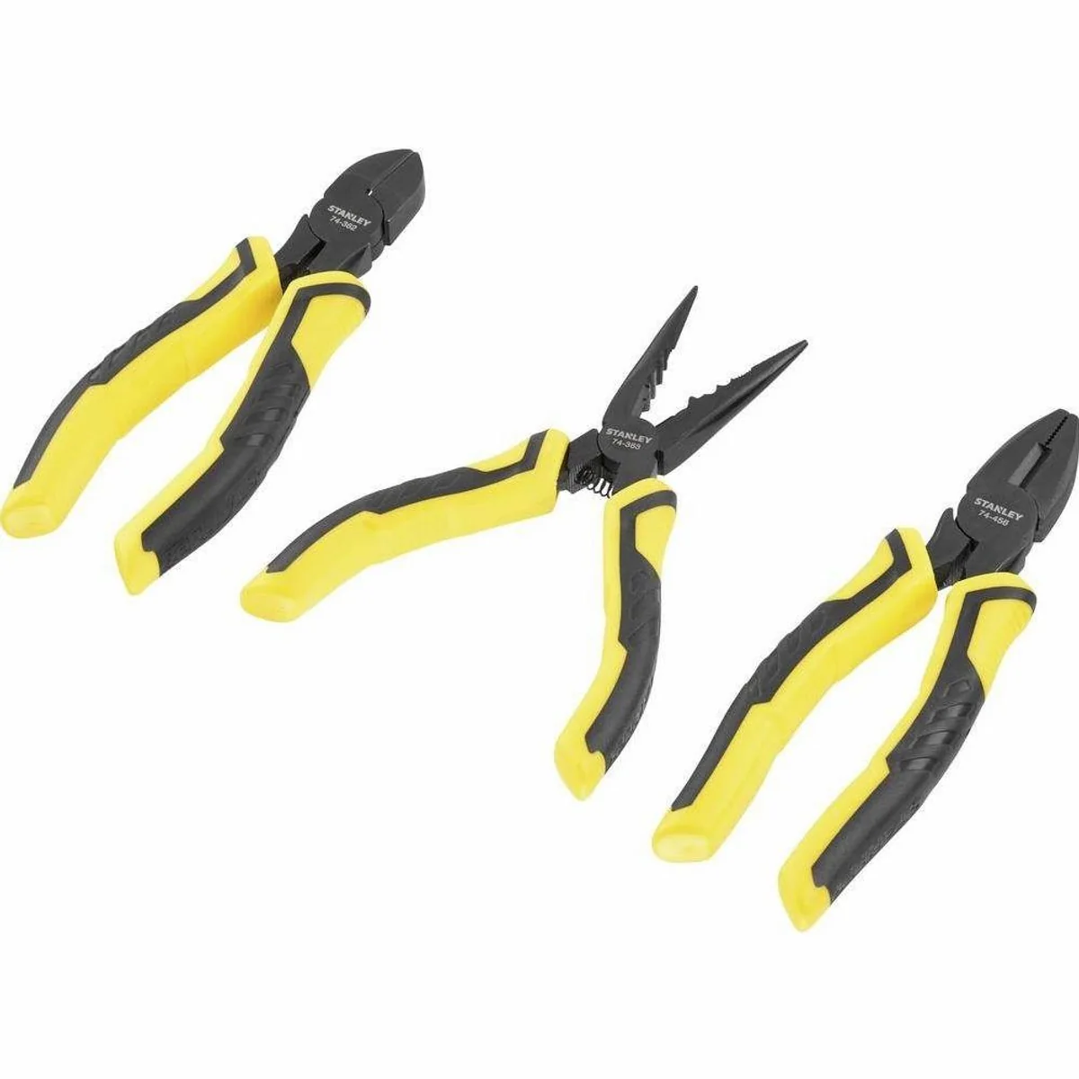 Stanley Zangenset Control-Grip, 3-teilig, ergonomisches Design, hohe Griffsicherheit, vielseitige Anwendung