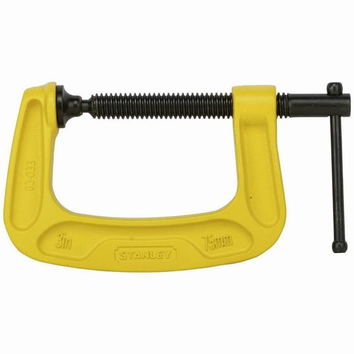 Stanley MaxSteel C-Zwinge, 75 mm, hohe Haltekraft und einfache Handhabung