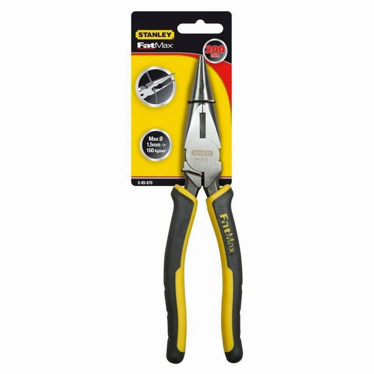 Stanley FatMax Spitzzange, präzise Verarbeitung, ergonomischer Griff, 200mm 3