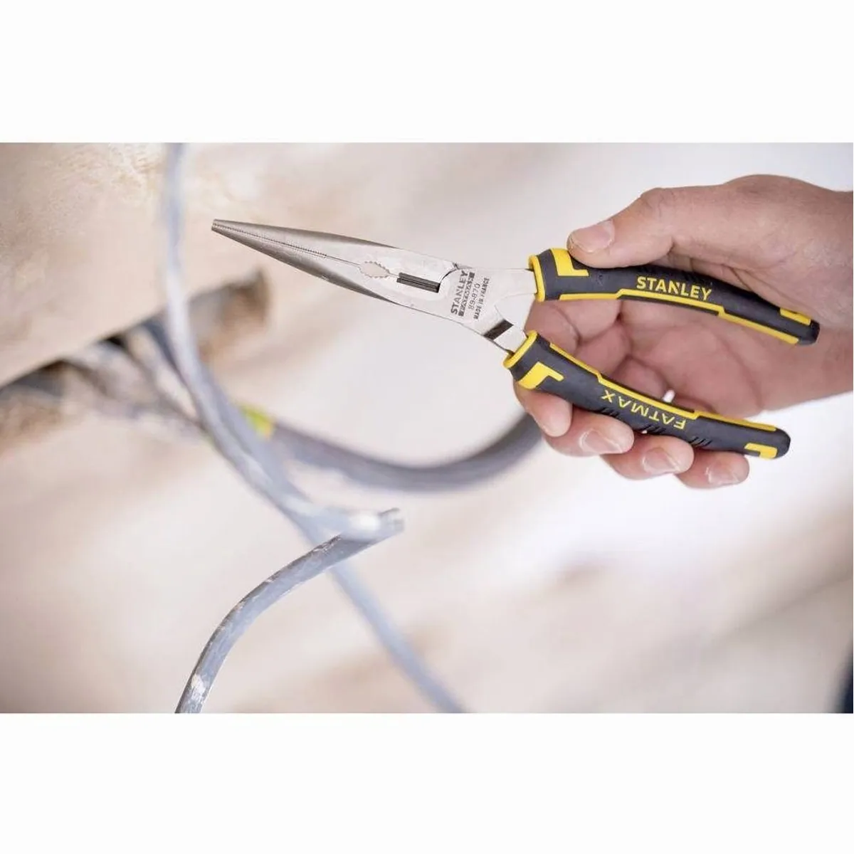Stanley FatMax Spitzzange, präzise Verarbeitung, ergonomischer Griff, 200mm 5