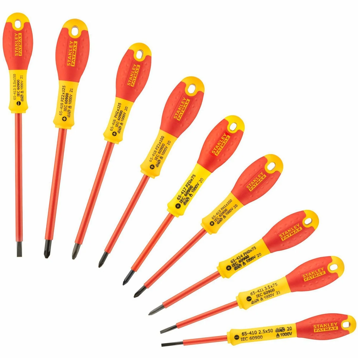 Stanley FatMax Schraubendreher-Set, 10-teilig, ergonomischer Griff, hohe Widerstandskraft 2