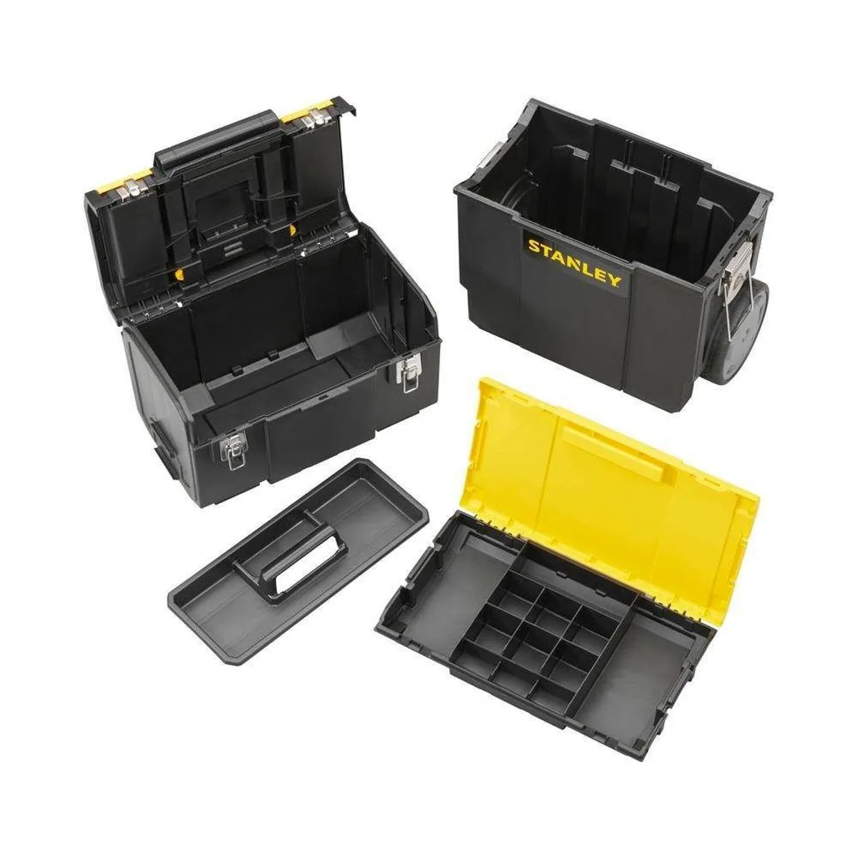 Stanley Mobile Werkzeugbox, praktische Organizer-Funktion, robustes Polymer 3