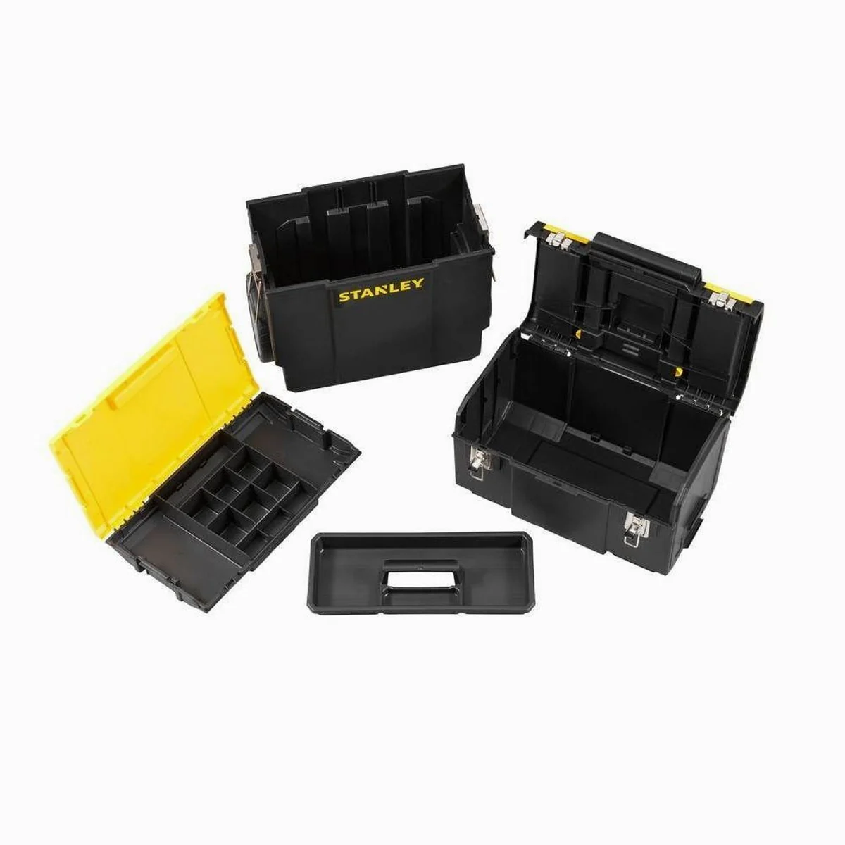 Stanley Mobile Werkzeugbox, praktische Organizer-Funktion, robustes Polymer 4