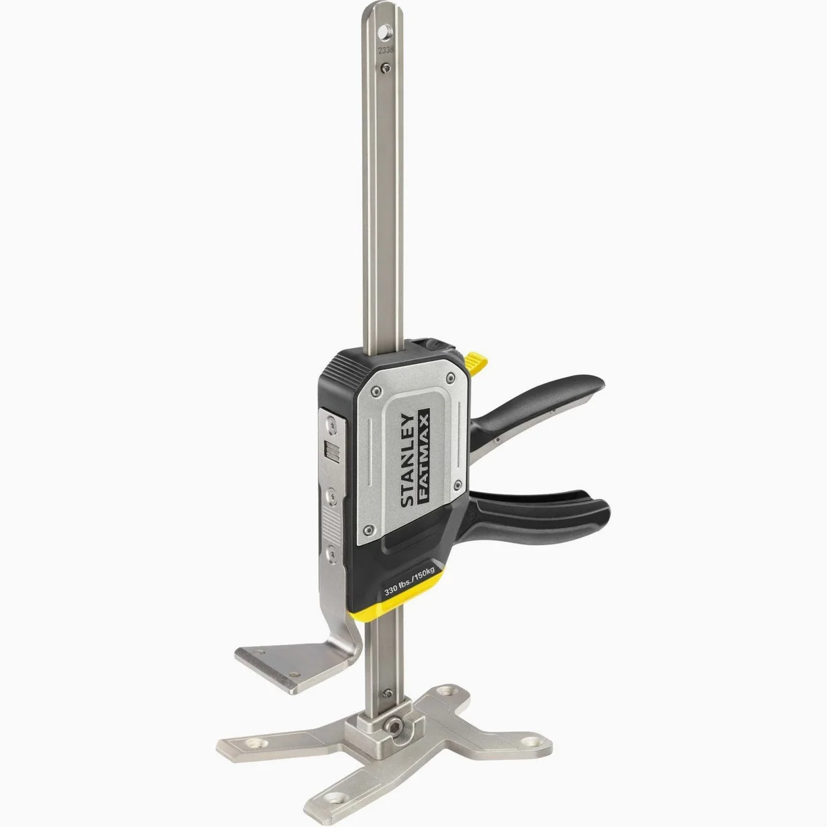 Stanley FatMax Einhand-Montageheber Tradelift, 150 kg Hubkraft, ergonomischer Griff, präzise Feinjustierung