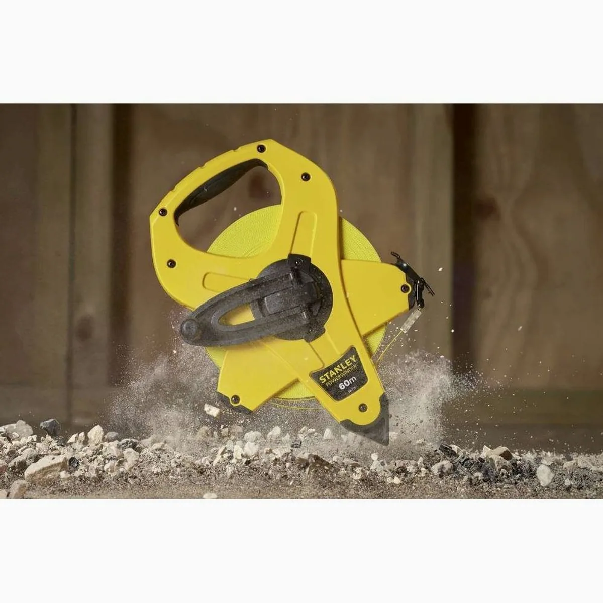 Stanley Maßband PowerWinder 60m, langlebiges Fiberglas, präzise Messung 4
