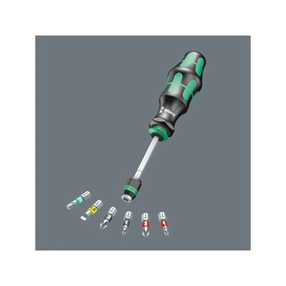 Wera Bit-Schraubendreher 20 Tool Finder 1, Set mit 7 Bits, kompakt und ergonomisch 5
