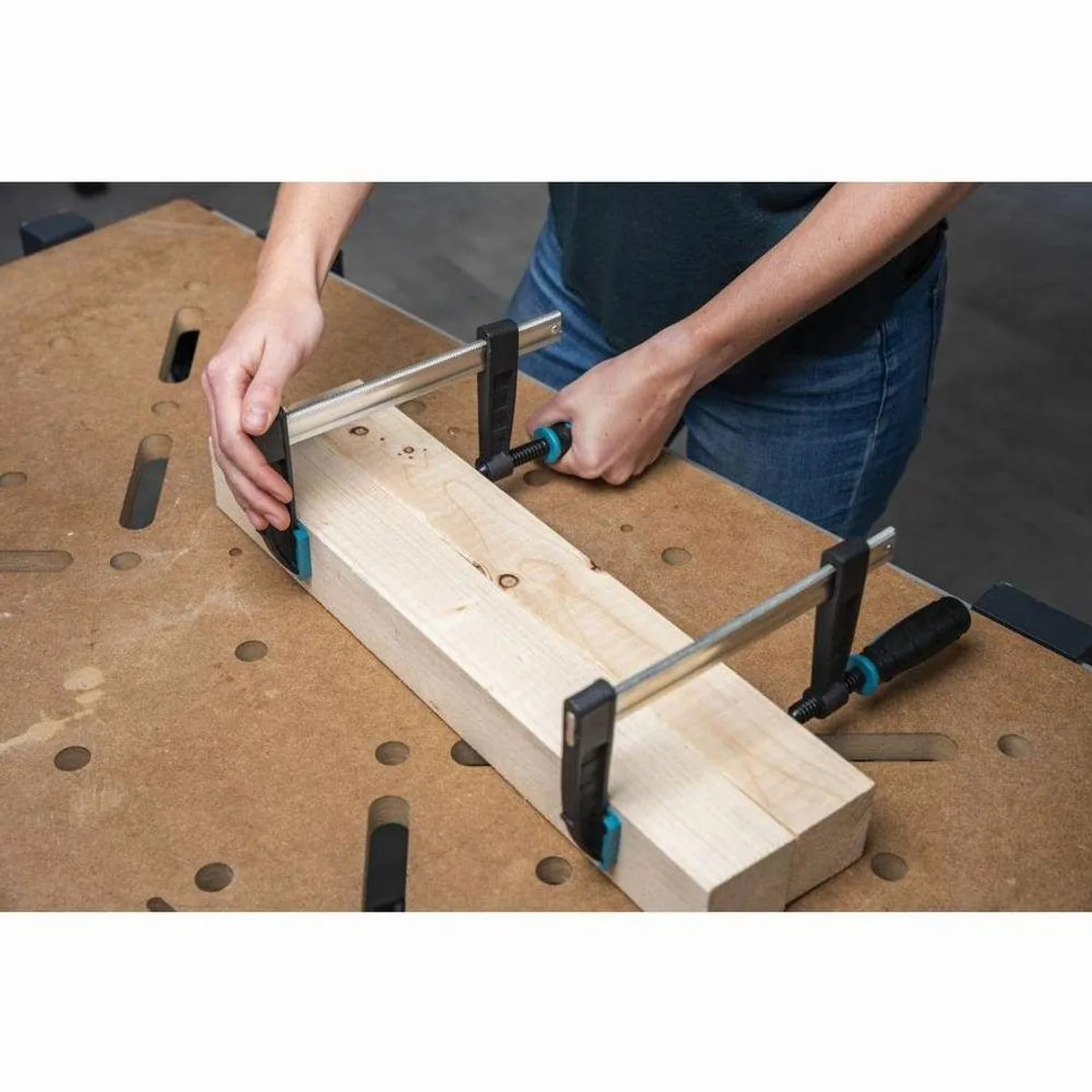 Wolfcraft SC 80-150 Schraubzwinge, hohe Spannkraft, ergonomischer Griff 3