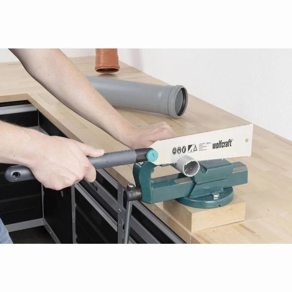 Wolfcraft Japan-Zugsäge 570 mm, präzise Schnitte, ergonomischer Griff, hochwertige Verarbeitung 5
